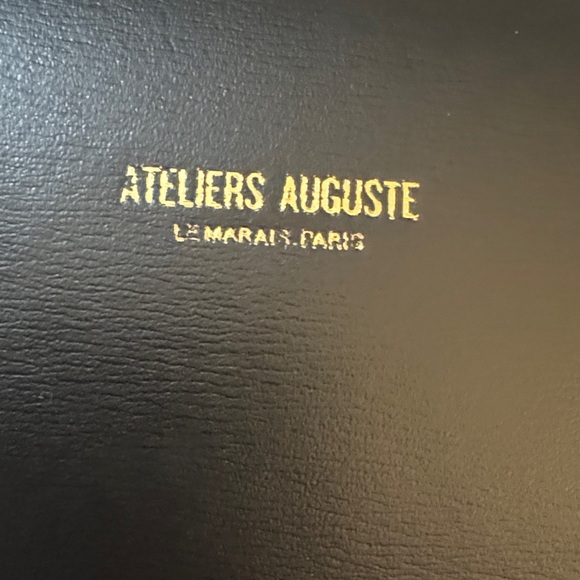 Ateliers Auguste Black Crossbody Bag with Gold Accent NEW - Picture 14 of 16